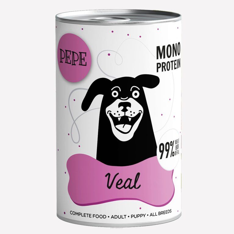 PEPE veal 99% cielęcina 400 g Karma mokra dla psa