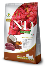 N&D Quinoa canine karma sucha dla psa 2kg jeleń, quinoa, kokos i kurkuma.