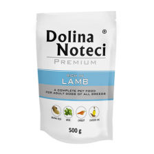 Dolina Noteci Premium Mokra karma dla psa Dolina Noteci Premium bogata w jagnięcinę saszetka 500 g