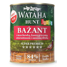 WATAHA  JUNIOR BAŻANT MARCHEWKA ŚLIWKA MOKRA KARMA DLA PSA 800g