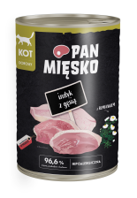 Karma mokra dla kota Pan Mięsko indyk z gęsią 400g