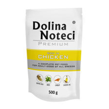 Dolina Noteci Premium Mokra karma dla psa Dolina Noteci Premium bogata w kurczaka saszetka 500 g