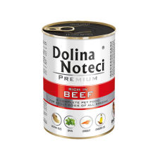 Dolina Noteci Premium Mokra karma dla psa Dolina Noteci Premium bogata w wołowinę puszka 400 g
