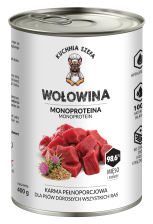 Karma mokra dla psa Kuchnia Szefa wołowina 400g