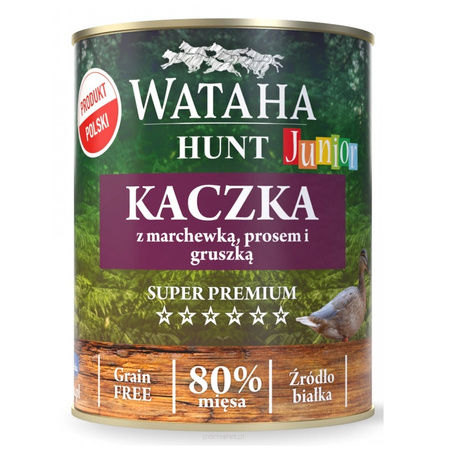 WATAHA JUNIOR KACZKA Z PROSEM MOKRA KARMA W PUSZCE DLA PSA 800g