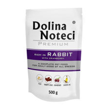 Dolina Noteci Premium Mokra karma dla psa Dolina Noteci Premium bogata w królika z żurawiną saszetka 500 g