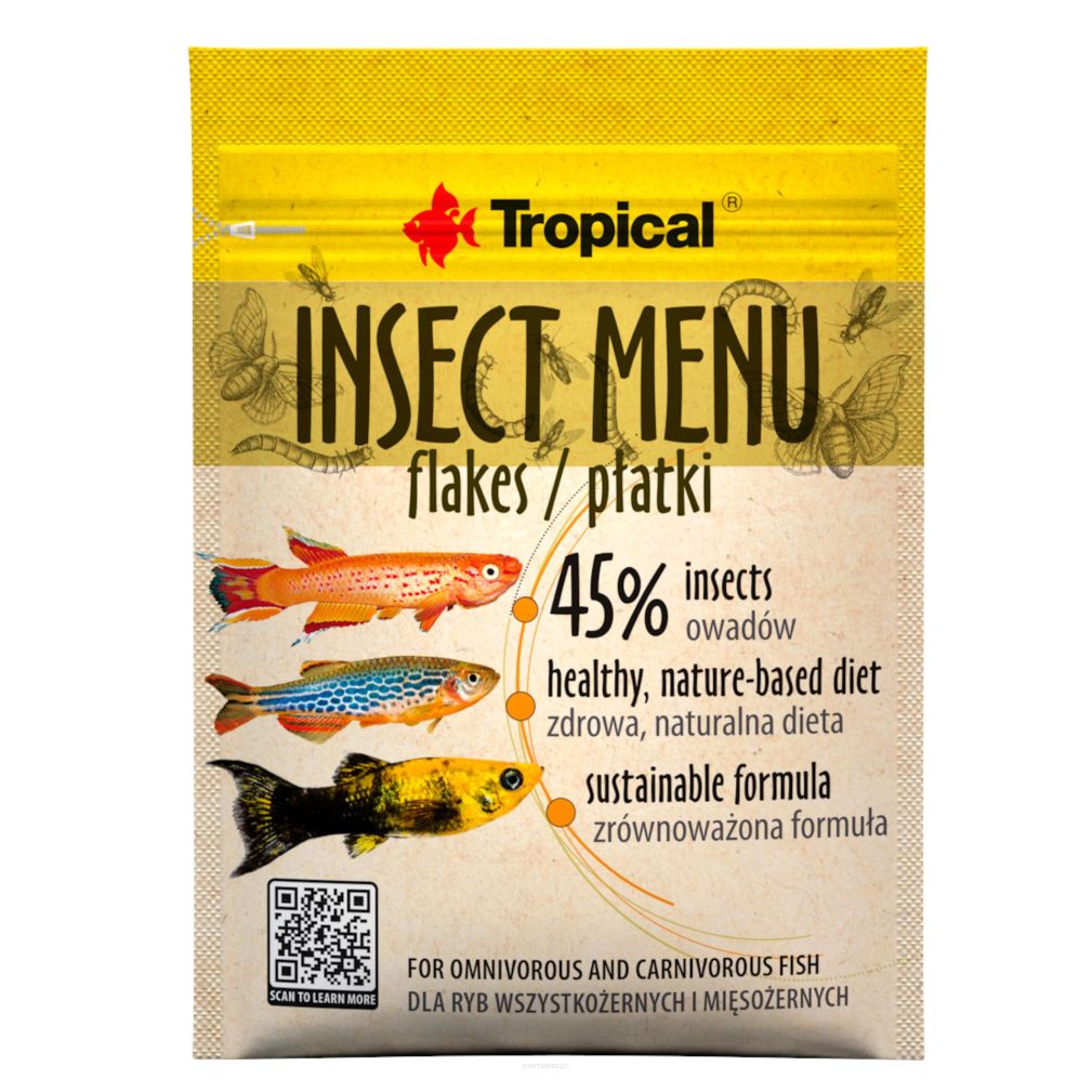 Tropical INSECT MENU FLAKES 12G Pokarm