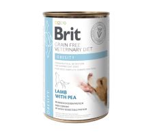 Brit Veterinary Diet Dog Obesity, jagnięcina z zielonym groszkiem, 400 g Dietetyczna karma dla psów z nadwagą