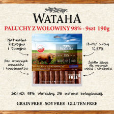 Wataha HUNT Paluchy z wołowiny 98% przysmak dla psa dodatków