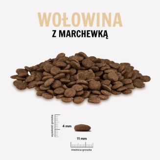 Karma sucha dla psa PAKA ZWIERZAKA wołowina z marchewką M 1,5 kg - 2