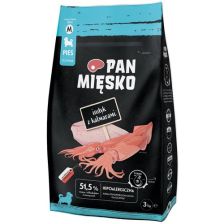 Karma sucha dla psa indyk z kalmarami rozm. M 3kg
