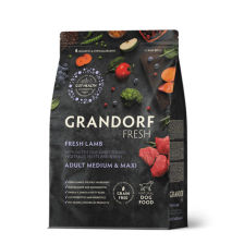 Grandorf Dog Fresh Lamb Medium & Maxi Karma sucha dla psów średnich i dużych ras Jagnięcina 1kg