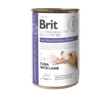 Brit Veterinary Diet Dog Gastrointestinal Low Fat, tuńczyk i jagnięcina, 400g Dietetyczna karma o niskiej zawartości tłuszczu dla psów Laur konsumenta: Top marka i odkrycie roku 2025 dla Brit Zdjęcie produktu                             Brit Veterinary Di