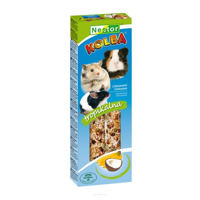 Nestor Kolba Classic dla gryzoni i królików z kokosem i bananami