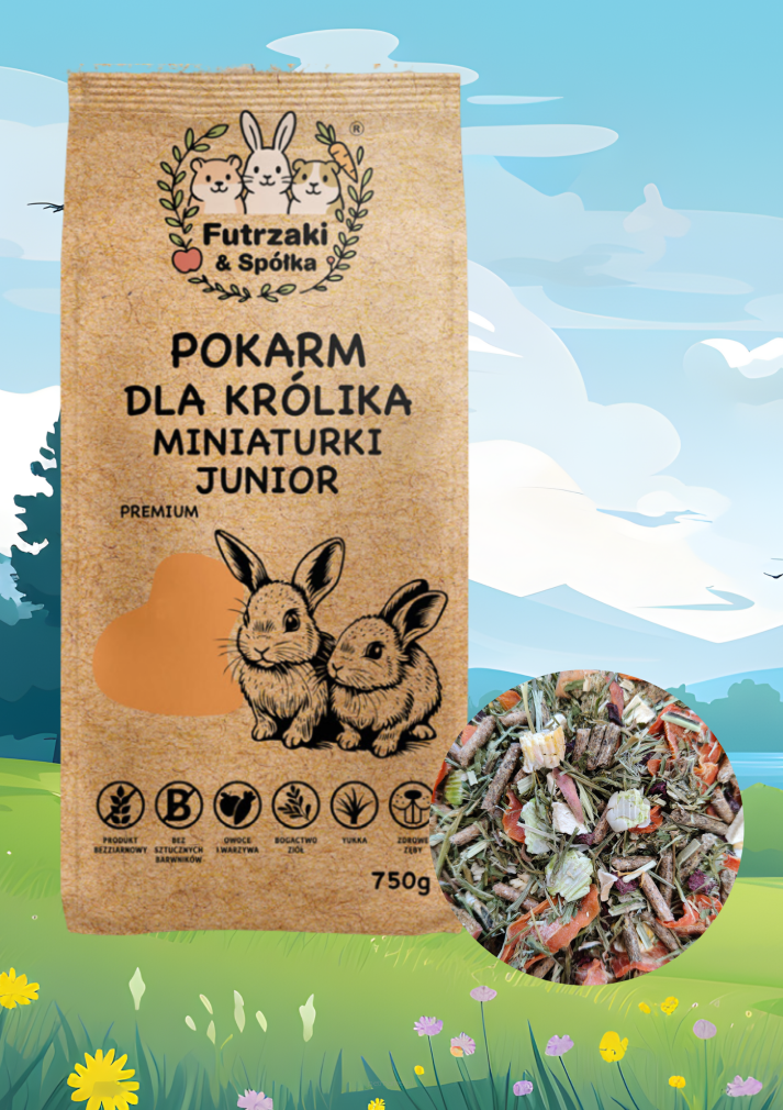 FUTRZAKI & SPÓŁKA karma dla królika miniaturki Junior 750g