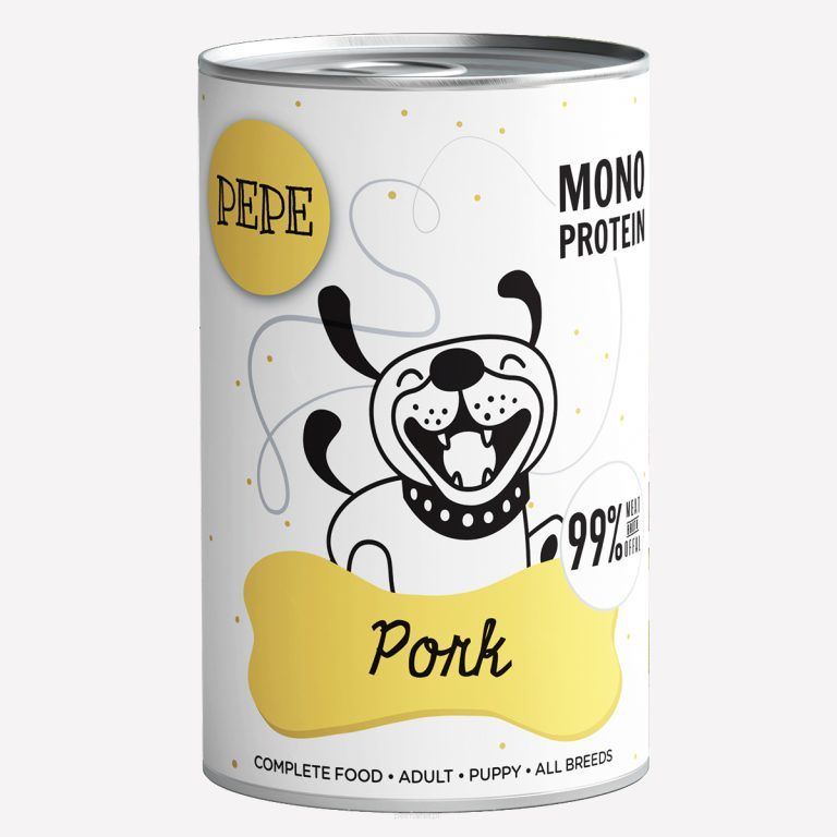 PEPE pork 99% wieprzowina 400 g Karma mokra dla psa