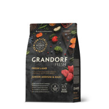 Grandorf Dog Fresh Lamb Junior Karma sucha dla psów juniorów średnich i dużych ras Jagnięcina 1kg