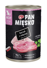 Karma mokra dla kota Pan Mięsko kurczak z cielęciną 400g