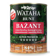 WATAHA  ADULT BAŻANT MARCHEWKA ŚLIWKA MOKRA KARMA DLA PSA 800g