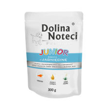 Dolina Noteci Premium Mokra karma dla psa junior Dolina Noteci Premium bogata w jagnięcinę saszetka 300 g