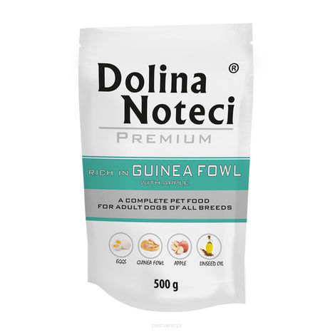 Dolina Noteci Premium Mokra karma dla psa Dolina Noteci Premium bogata w perliczkę z jabłkiem saszetka 500 g
