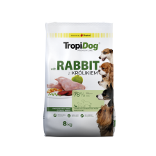 TropiDog Premium – małe rasy z królikiem 8kg  Karma sucha dla psa
