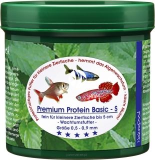 NATUREFOOD Premium Protein Basic S 25g - Pokarm dla ryb mięsożernych