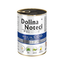Dolina Noteci Premium Mokra karma dla psa Dolina Noteci Premium 400g dorsz z brokułami