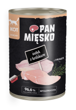 Karma mokra dla kota Pan Mięsko indyk z królikiem 400g