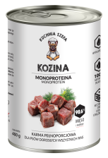 Karma mokra dla psa Kuchnia Szefa kozina 400g