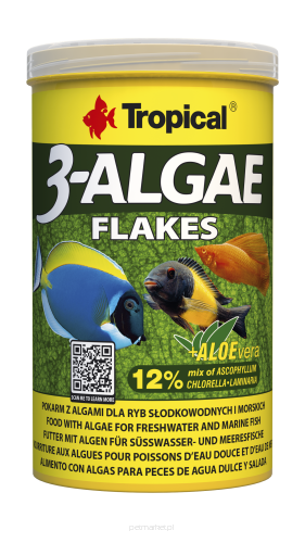 Tropical 3-Algae Flakes Pokarm