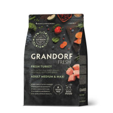 Grandorf Dog Fresh Turkey Medium & Maxi Karma sucha dla psów średnich i dużych ras o wrażliwym układzie pokarmowym Indyk  1kg