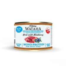 Wataha karma mokra dla psów dorosłych MONO Wieprzowina z Borówką Amerykańską 185g