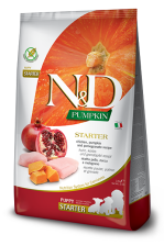 N&D Pumpkin Grain Free canine Starter karma sucha dla psa 2kg  kurczak, dynia i owoc granatu.