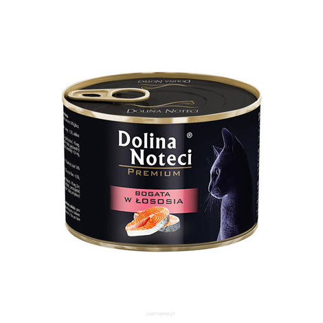 Dolina Noteci Premium Mokra karma dla kota bogata w łososia 185 g