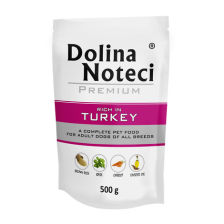 Dolina Noteci Premium Mokra karma dla psa Dolina Noteci Premium bogata w indyka saszetka 500 g